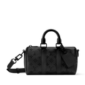 Louis Vuitton Monogram Midnight Canvas Keepall Bandoulière 25 Duffle Bag – Black