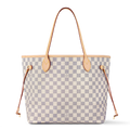 Louis Vuitton Damier Azur Canvas Neverfull MM Tote Bag – Beige