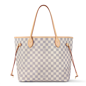 Louis Vuitton Damier Azur Canvas Neverfull MM Tote Bag – Beige