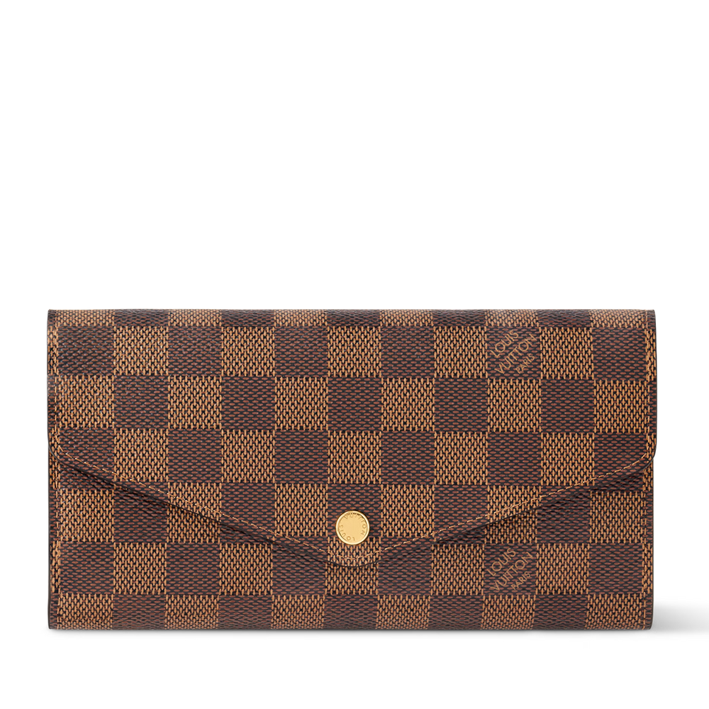 Louis Vuitton Damier Ebene Canvas Sarah Wallet – Brown