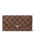 Louis Vuitton Damier Ebene Canvas Sarah Wallet – Brown