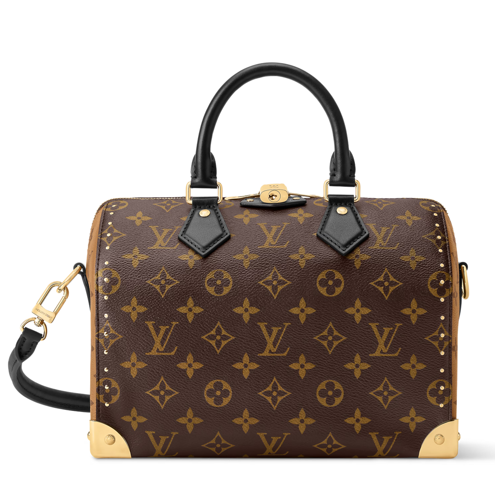 Louis Vuitton Monogram Canvas Speedy Trunk 25 Handbag – Brown