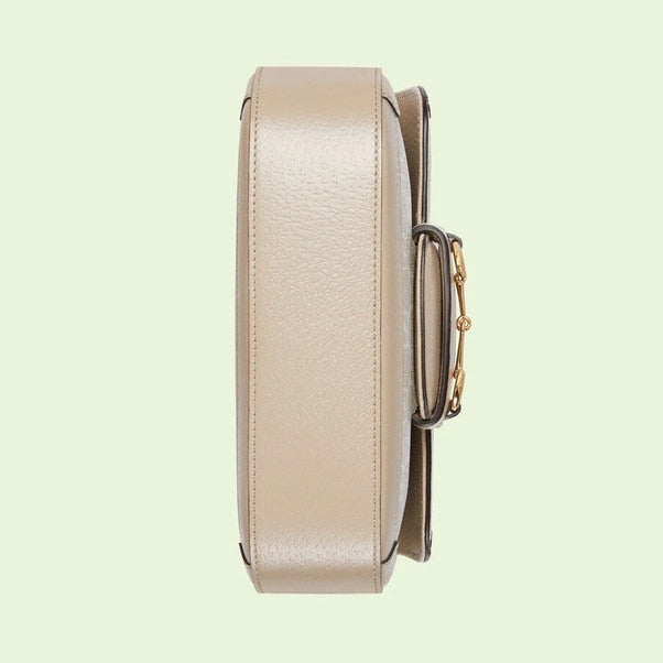 Gucci Horsebit 1955 Mini GG Crossbody Shoulder Bag – Beige