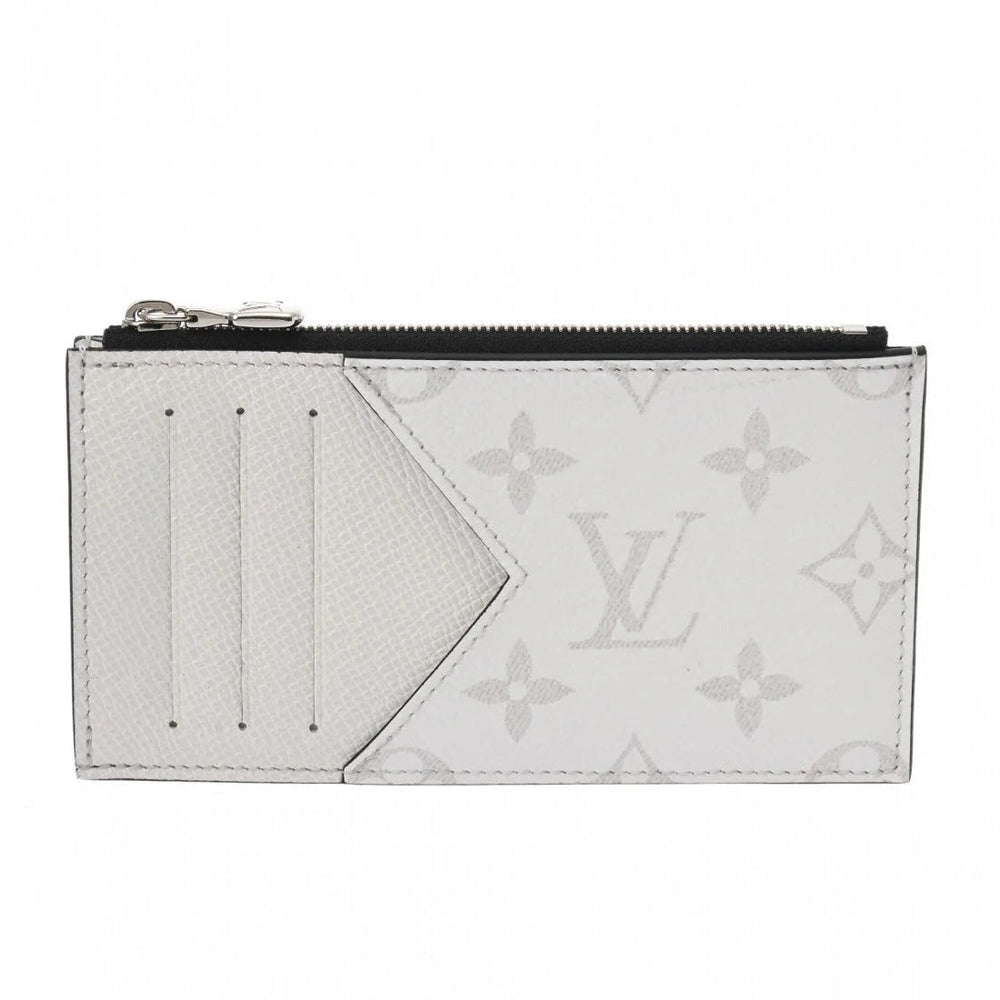 Louis Vuitton Taigarama Coin Card Holder Wallet - White