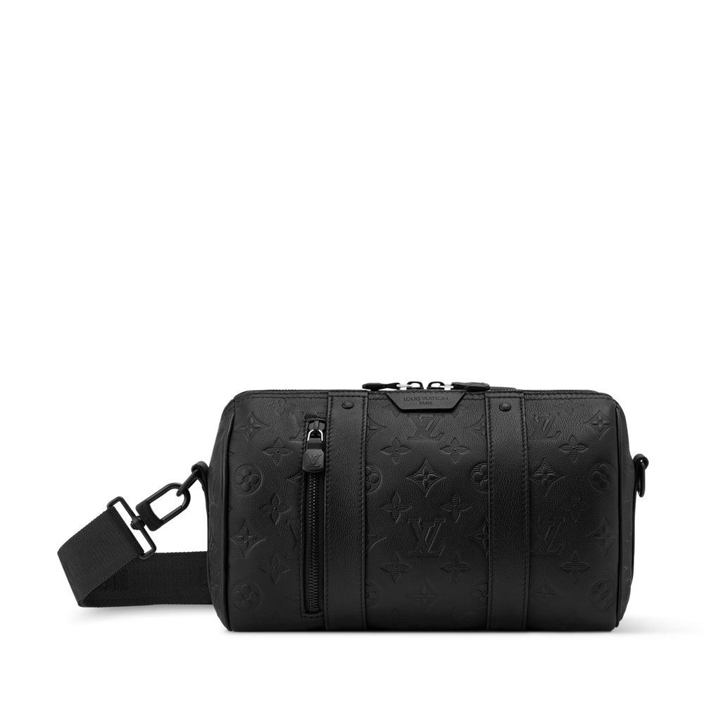 Louis Vuitton Monogram Shadow City Keepall Duffle Bag – Black