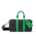 Louis Vuitton Monogram Eclipse Keepall Bandoulière 25 Duffle Bag – Green