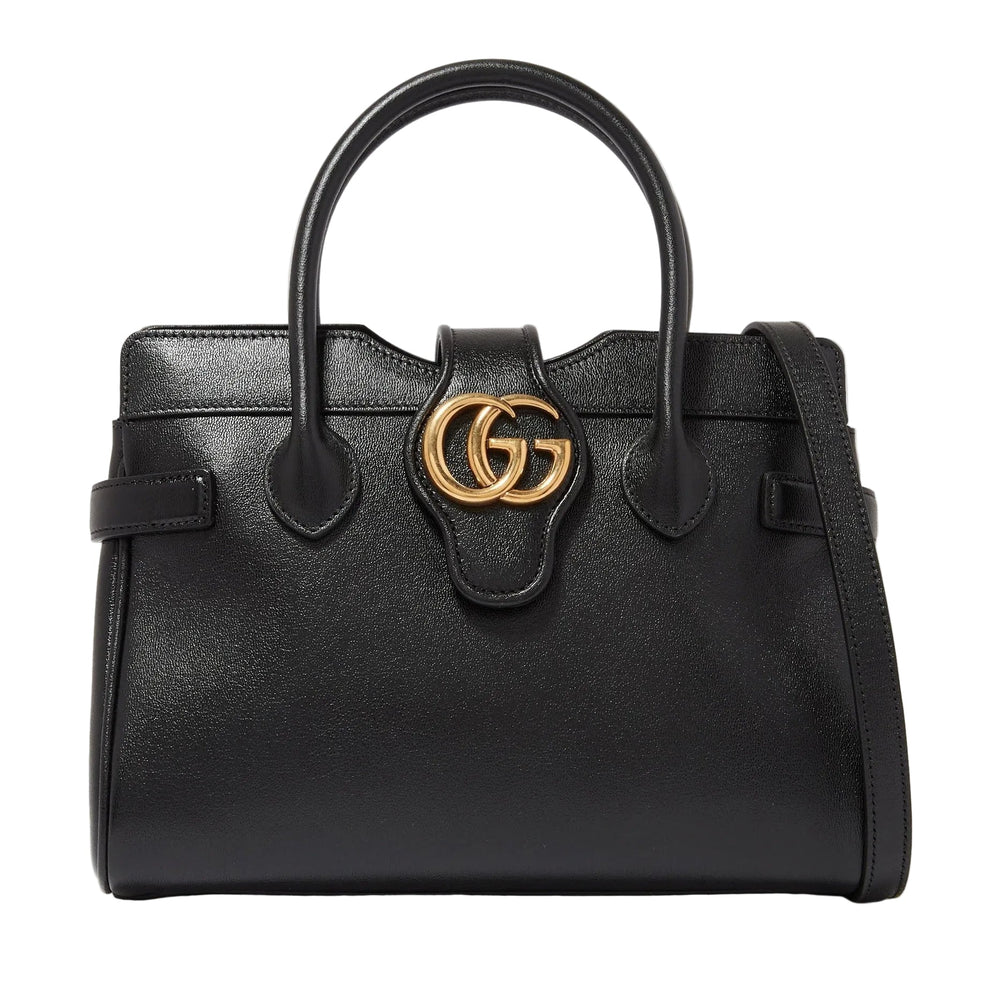 Gucci Small Dahlia Top Handle Bag – Black