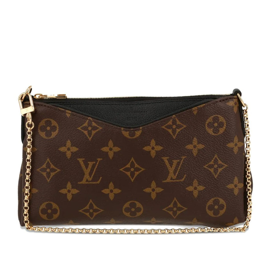 Louis Vuitton Monogram Pallas Chain Shoulder Bag – Brown