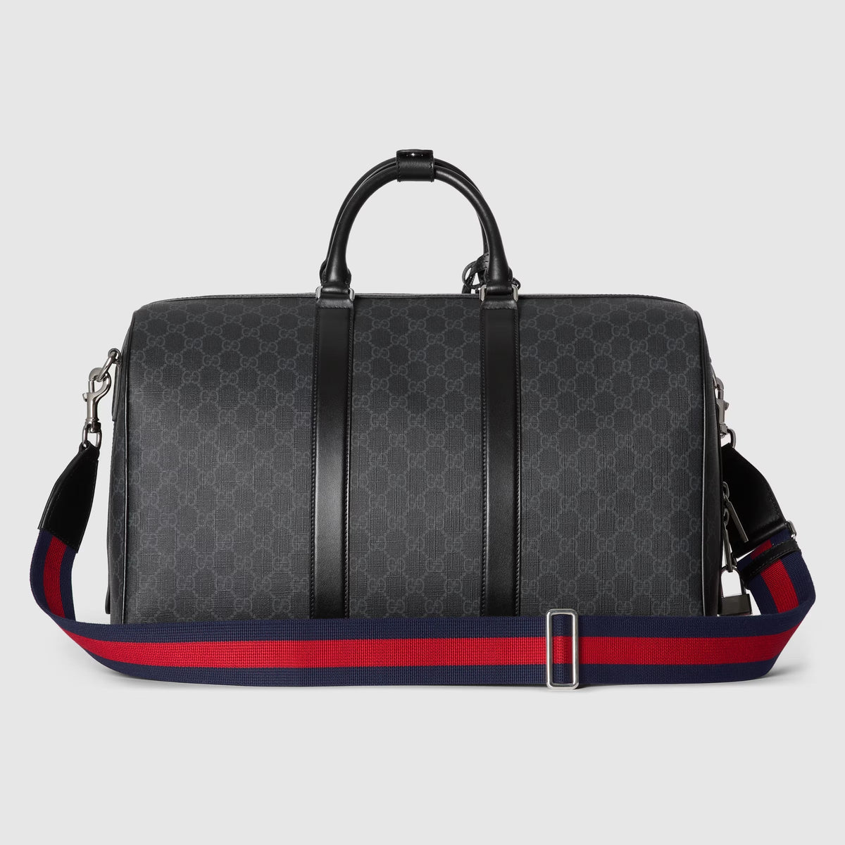 Gucci GG Canvas Medium Holdall Duffle Bag – Black
