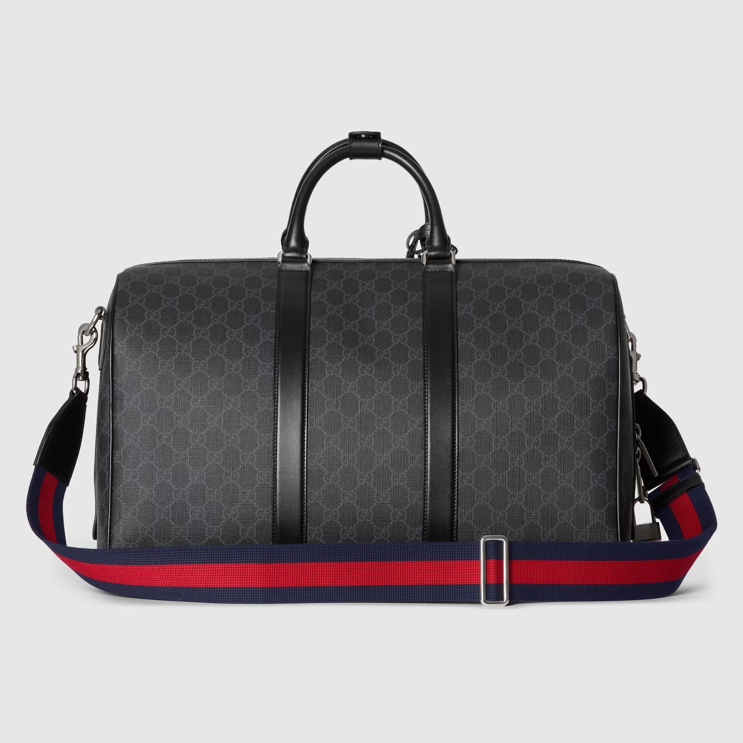 Gucci GG Canvas Medium Holdall Duffle Bag – Black