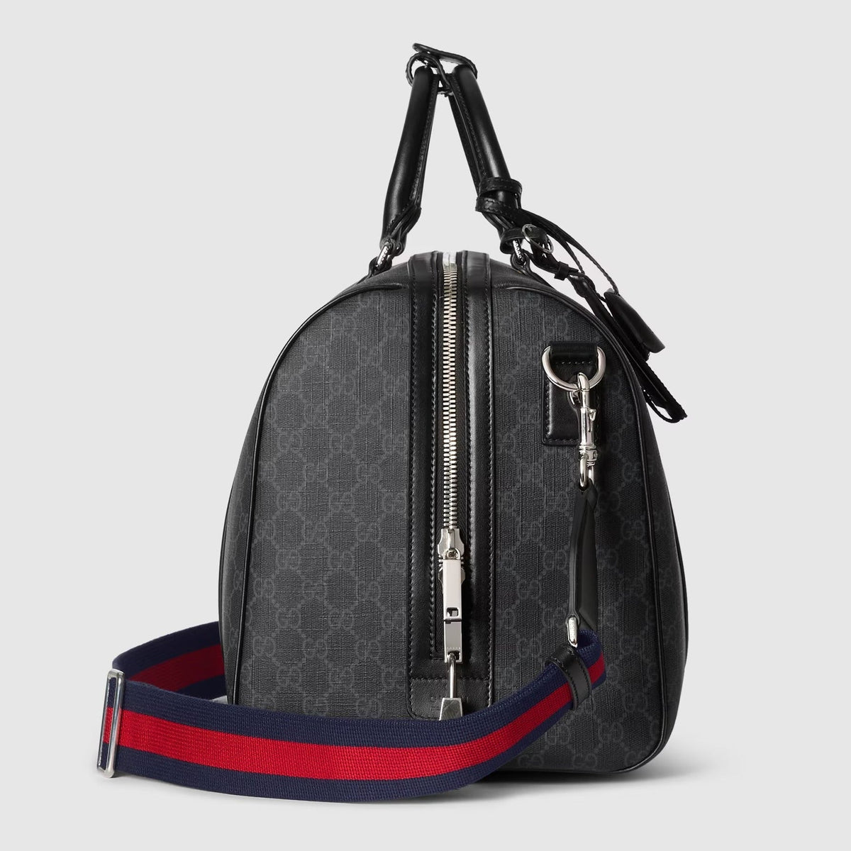 Gucci GG Canvas Medium Holdall Duffle Bag – Black