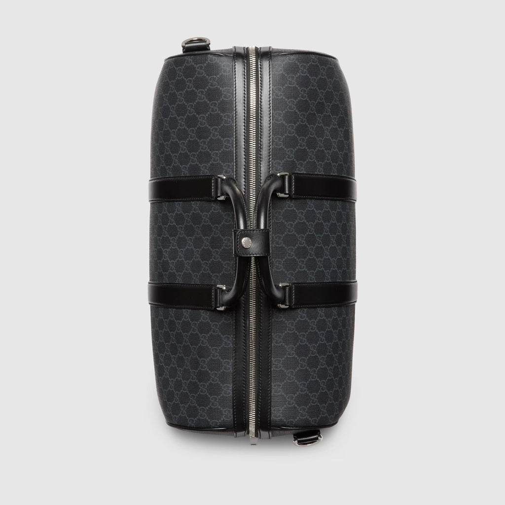 Gucci GG Canvas Medium Holdall Duffle Bag – Black