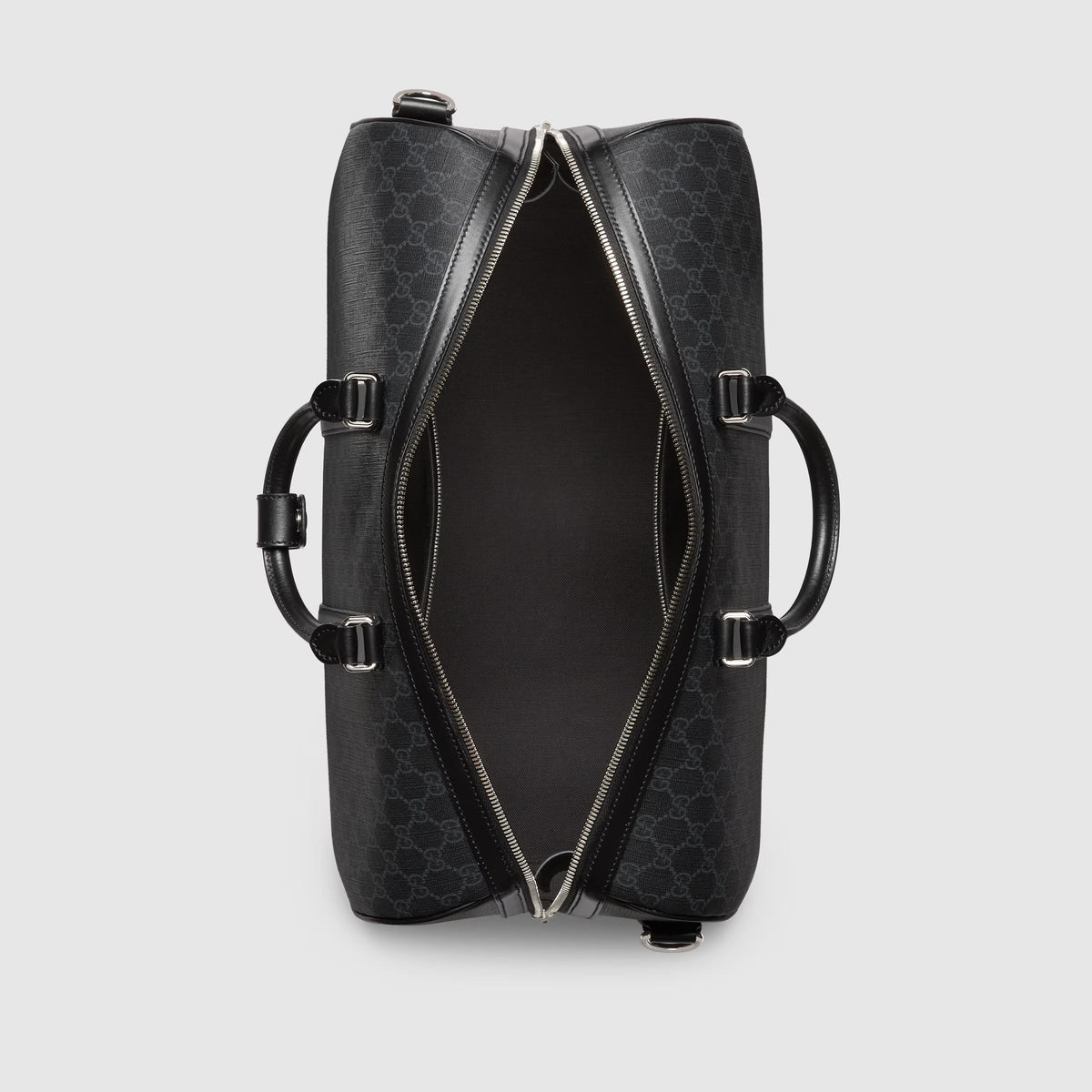 Gucci GG Canvas Medium Holdall Duffle Bag – Black
