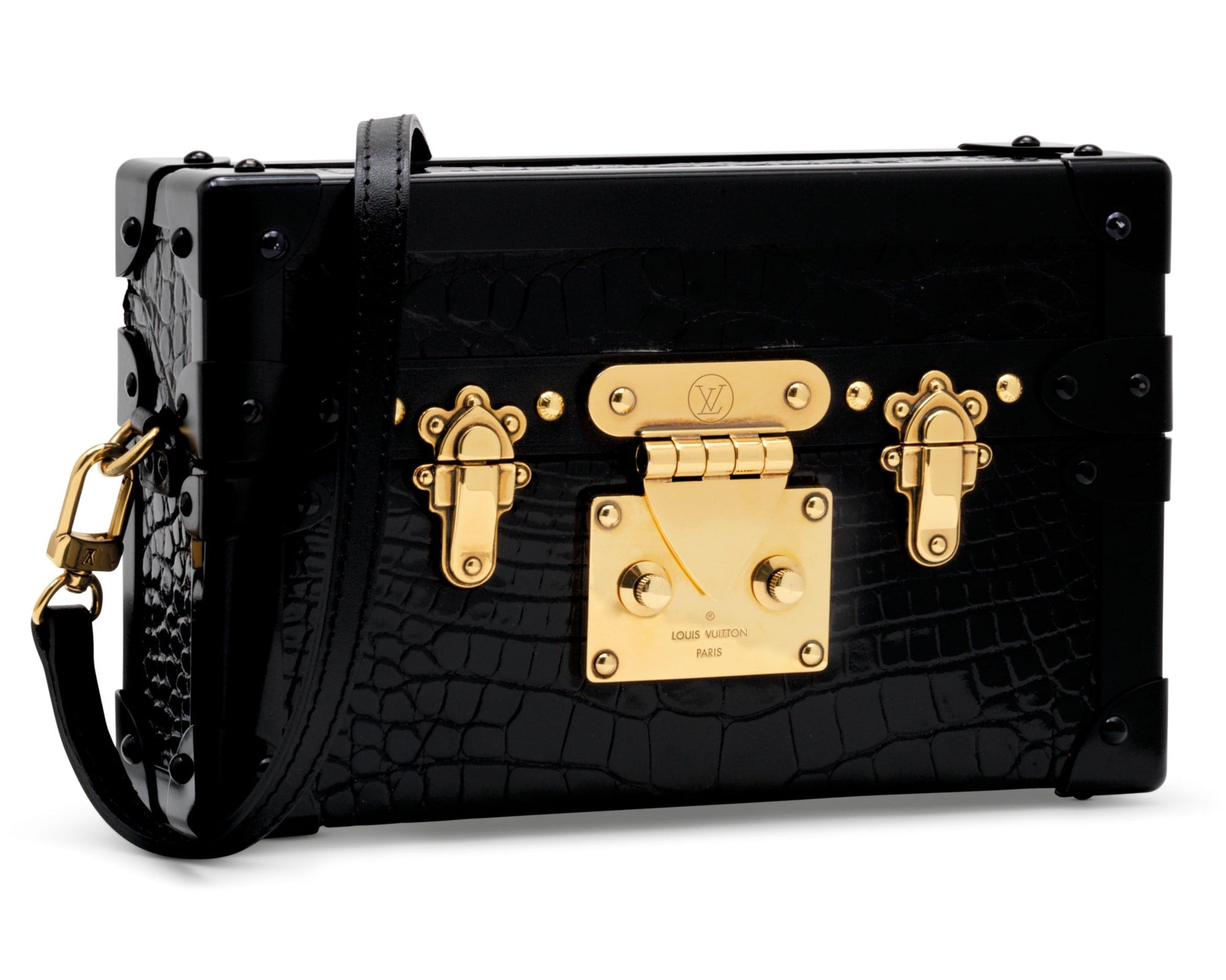 Louis Vuitton Petite Malle Mini Trunk Bag - Black