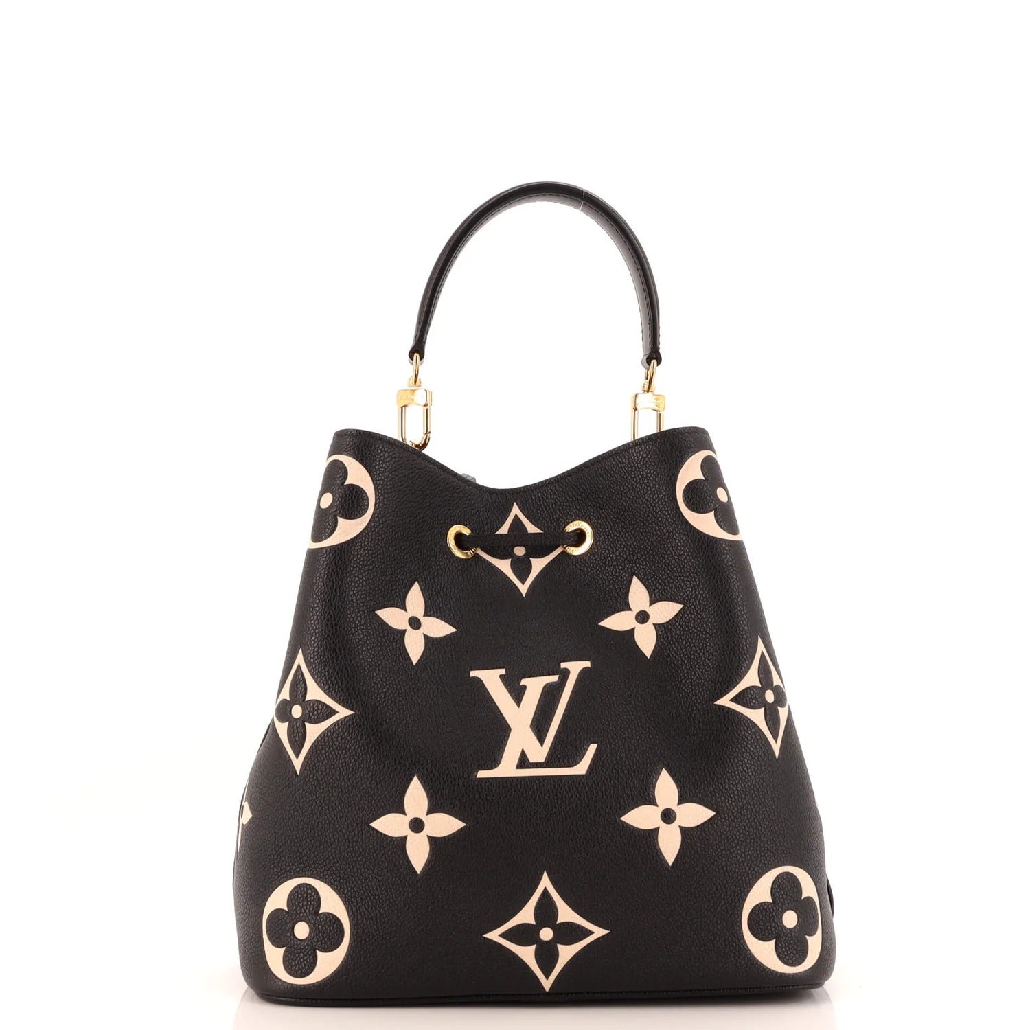 Louis Vuitton Monogram Empreinte Giant Néonoé MM Bucket Bag - Black