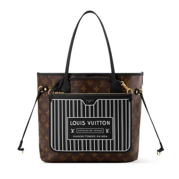 Louis Vuitton Monogram Canvas Neverfull Inside Out MM Shoulder Bag – Black