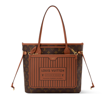Louis Vuitton Mongram Canvas Neverfull Inside Out MM Shoulder Bag – Tan