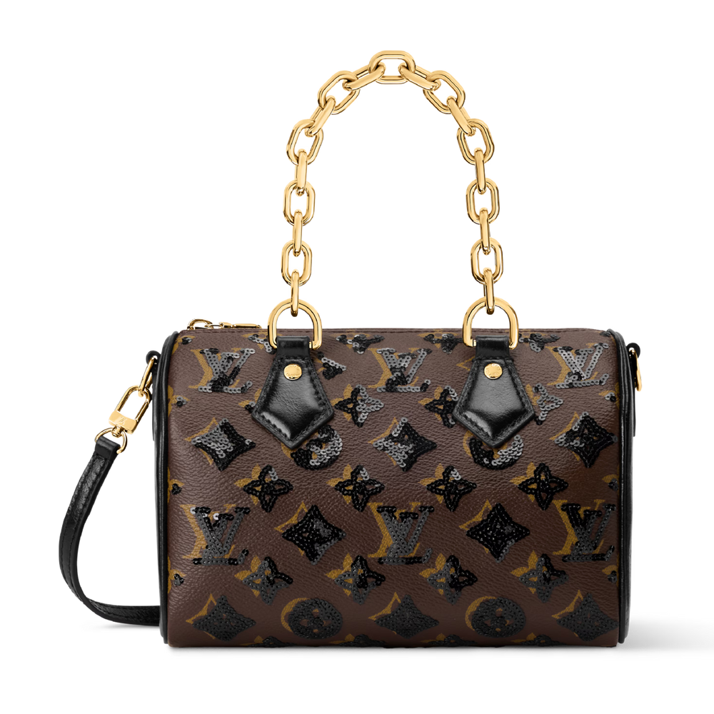 Louis Vuitton Monogram Coated Canvas Speedy Bandoulière 20 Handbag – Brown
