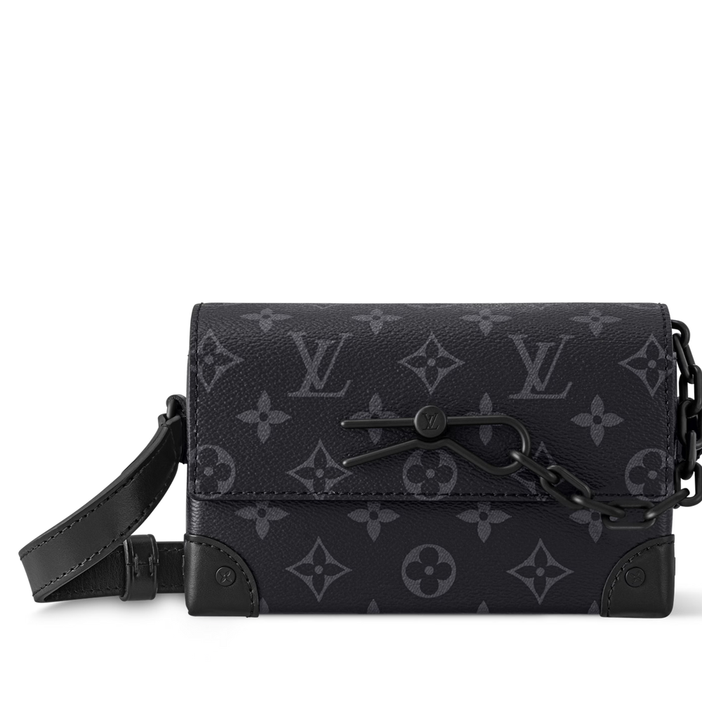 Louis Vuitton Monogram Eclipse Steamer Wearable Wallet – Black