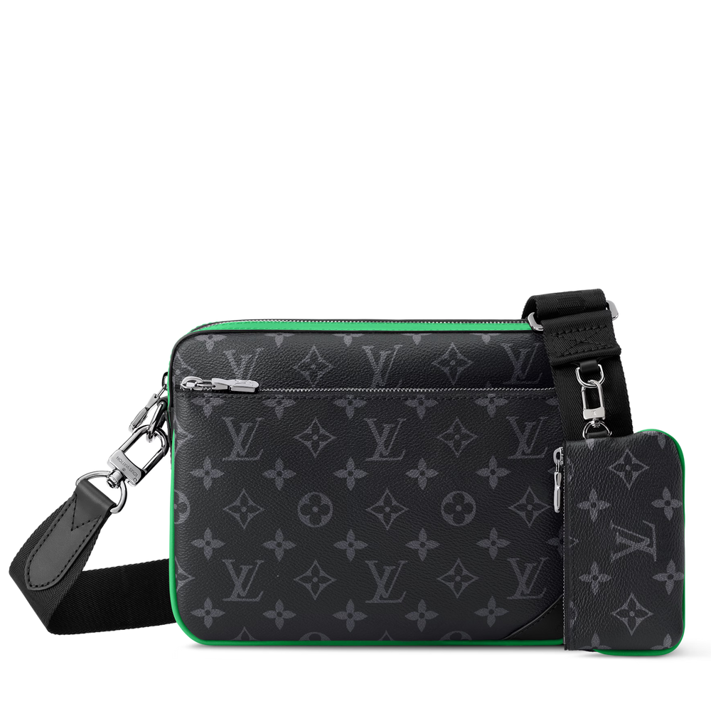 Louis Vuitton Monogram Eclipse Trio Messenger Bag – Bamboo Green
