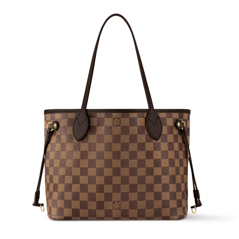 Louis Vuitton Damier Ebene Canvas Neverfull MM Shoulder Bag – Rose Balerine