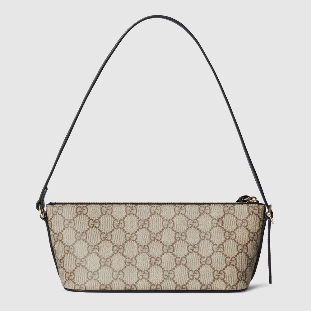Gucci GG Monogram Small Shoulder Bag – Beige & Black