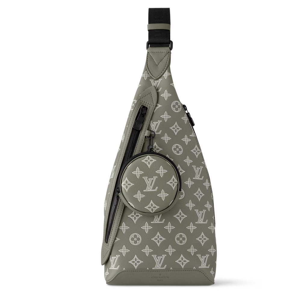 Louis Vuitton Monogram Shadow Leather Duo Slingbag – Olive Green