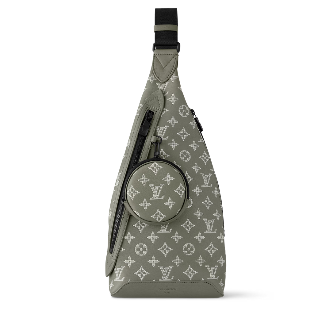 Louis Vuitton Monogram Shadow Leather Duo Slingbag – Olive Green