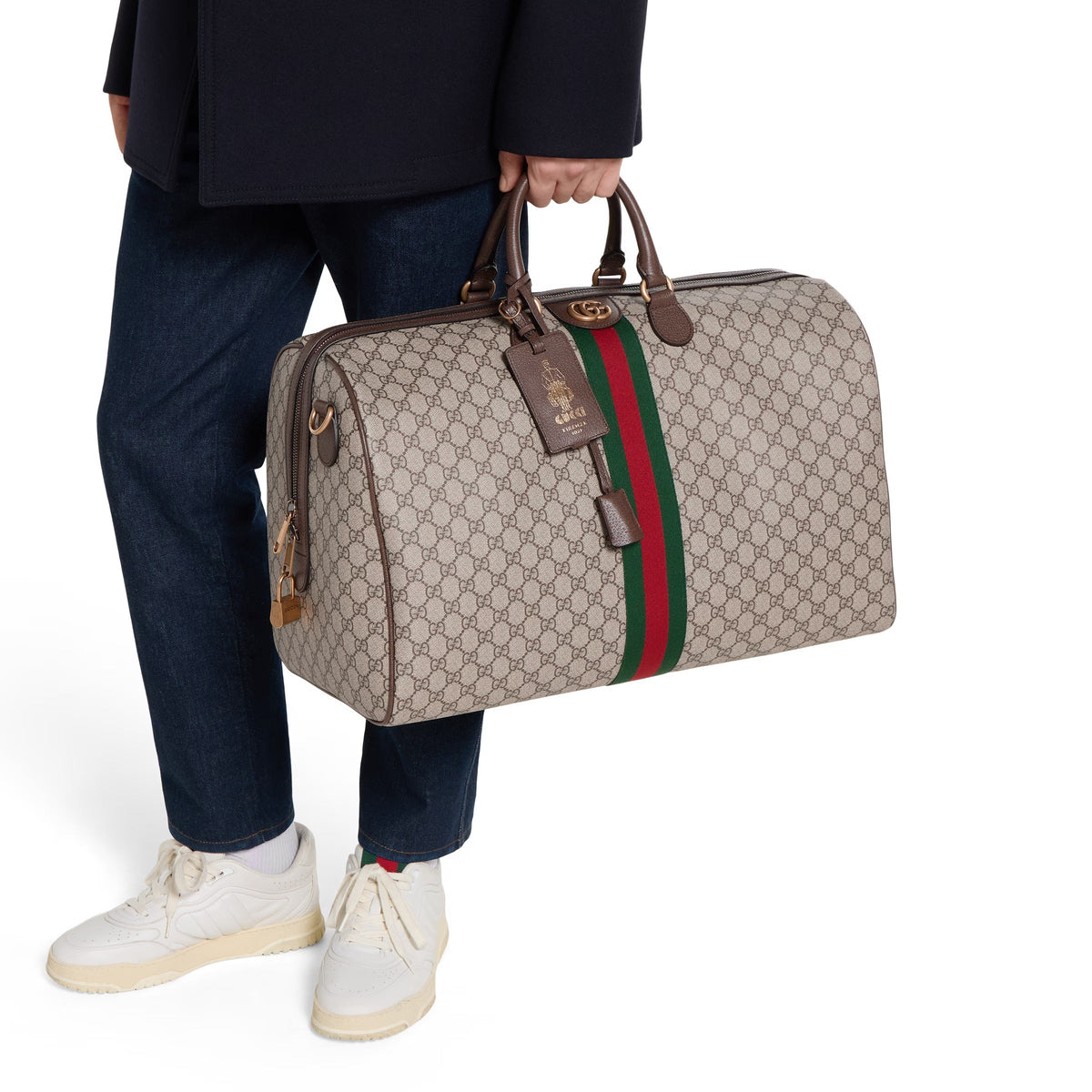 Gucci Savoy GG Monogram Large Duffle Bag – Beige