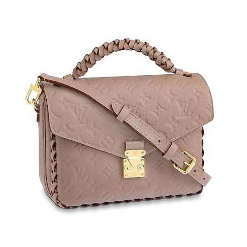 Louis Vuitton Monogram Empreinte Pochette Metis Handbag - Beige