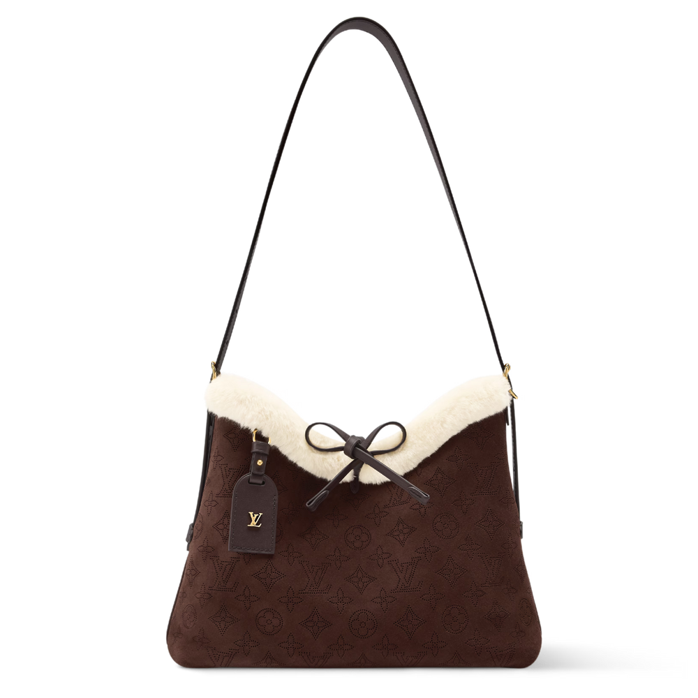 Louis Vuitton Ski Suede Calfkin CarryAll PM Shoulder Bag – Chocolate