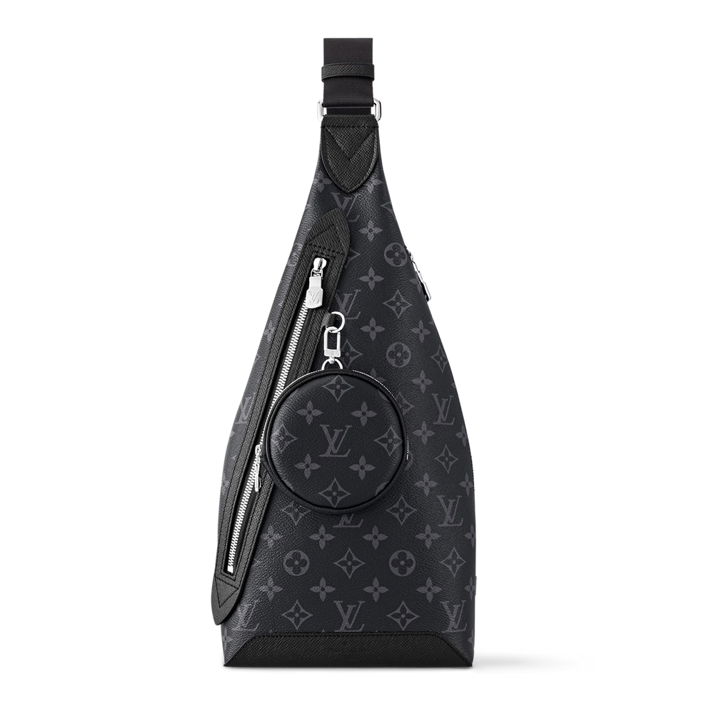 Louis Vuitton Monogram Canvas Taigarama Leather Duo Slingbag – Black