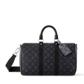 Louis Vuitton Monogram Eclipse Keepall Bandoulière 35 Duffle Bag – Black