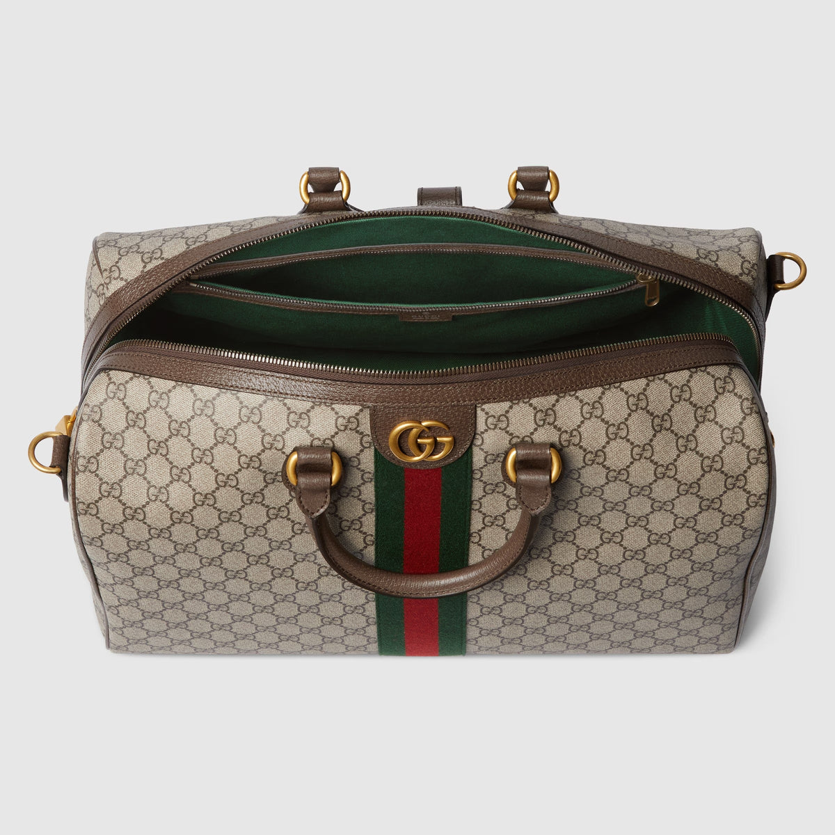 Gucci GG Canvas Savoy Medium Duffle Bag – Beige