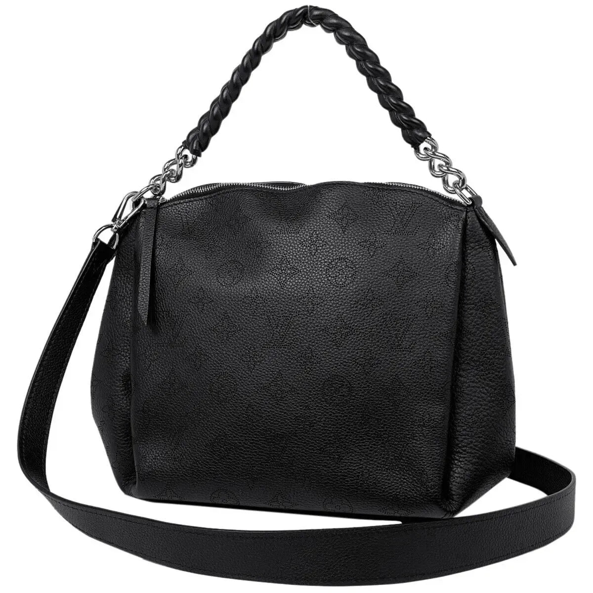 Louis Vuitton Mahina Babylone Chain BB Shoulder Bag - Black