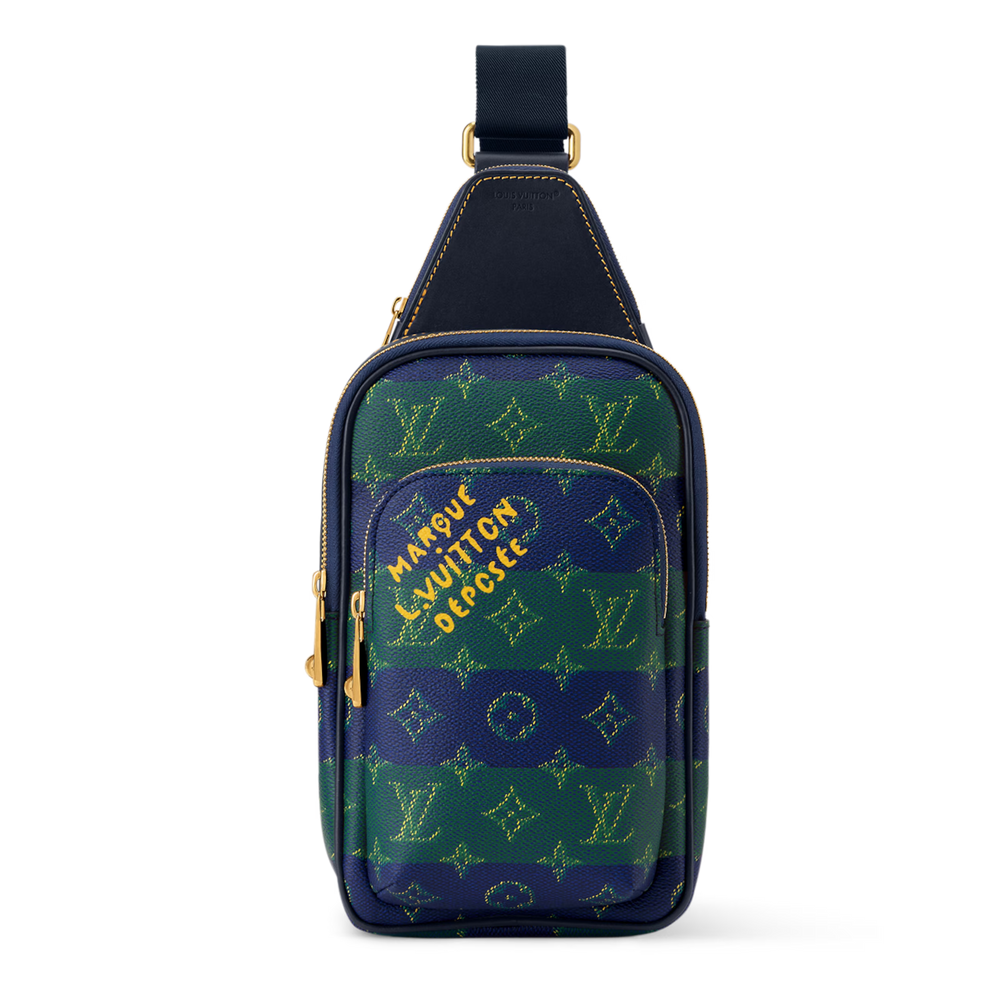 Louis Vuitton Monogram Heritage Avenue Slingbag PM – Blue Striped