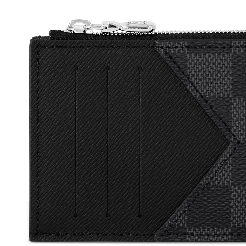 Louis Vuitton Damier Graphite Canvas Coin Card Holder - Black