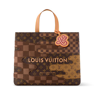 Louis Vuitton Monogram Canvas Shopper Tote Bag MM – Brown