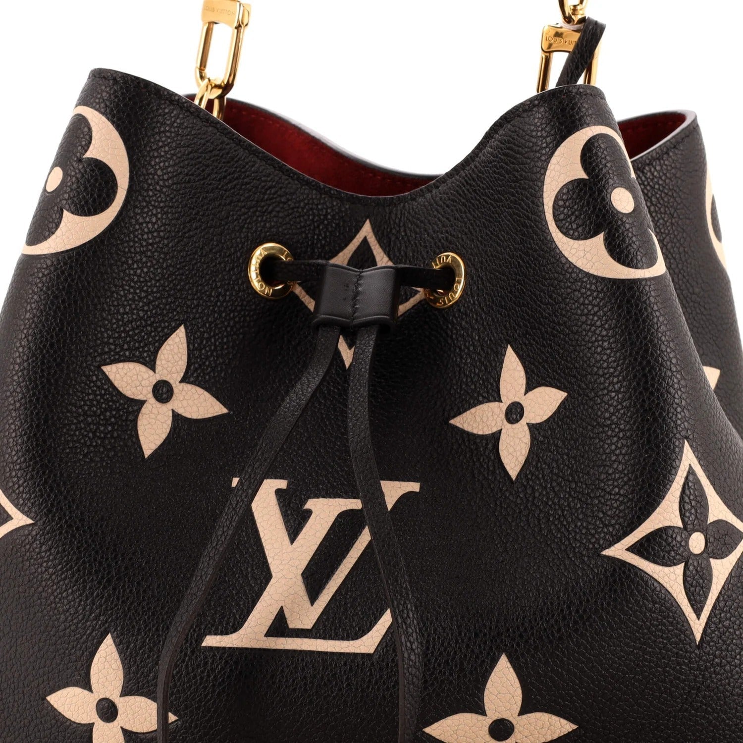 Louis Vuitton Monogram Empreinte Giant Néonoé MM Bucket Bag - Black
