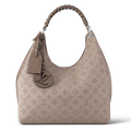 Louis Vuitton Mahina Leather Carmel Hobo Bag - Beige Galet