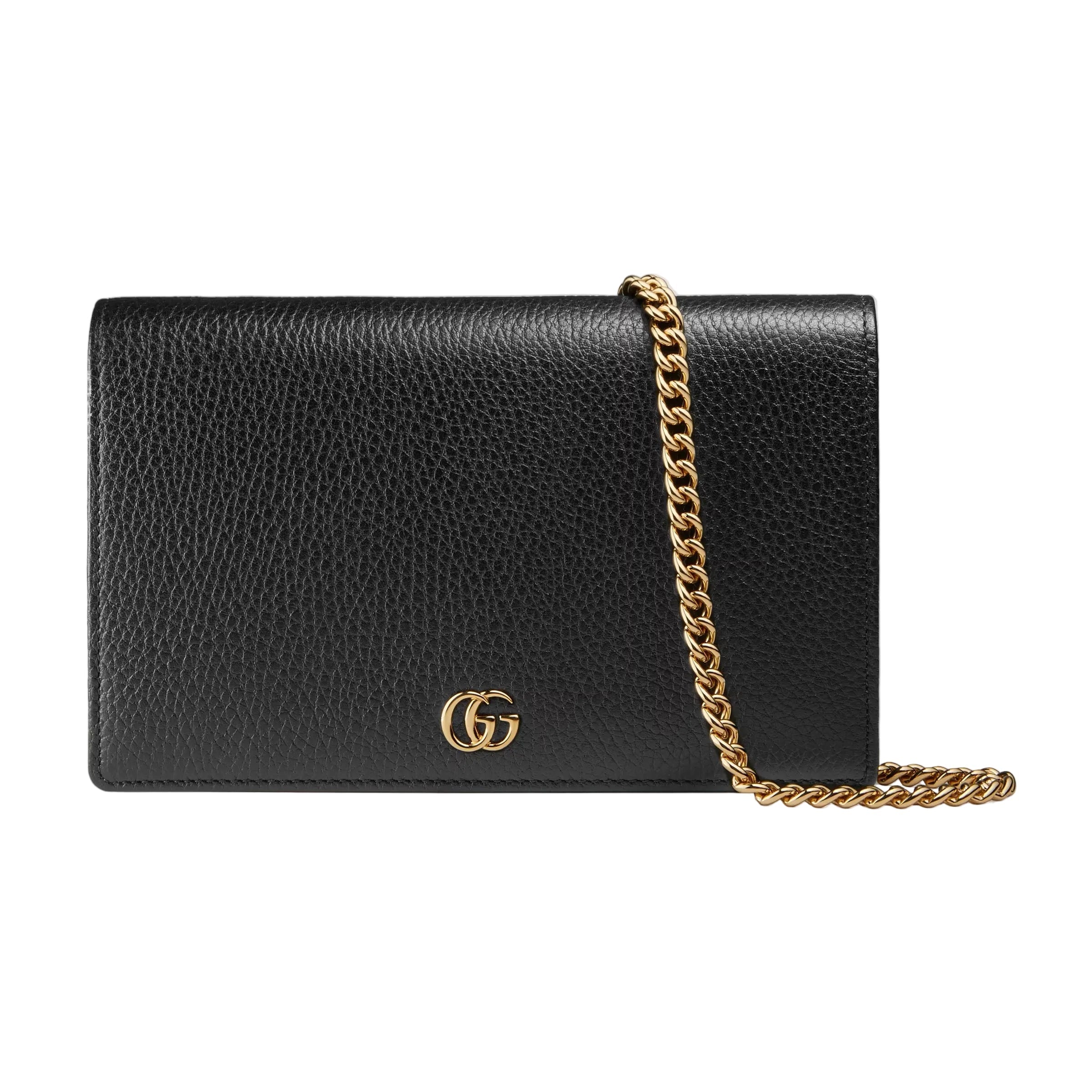 Gucci GG Marmont Chain Wallet – Black