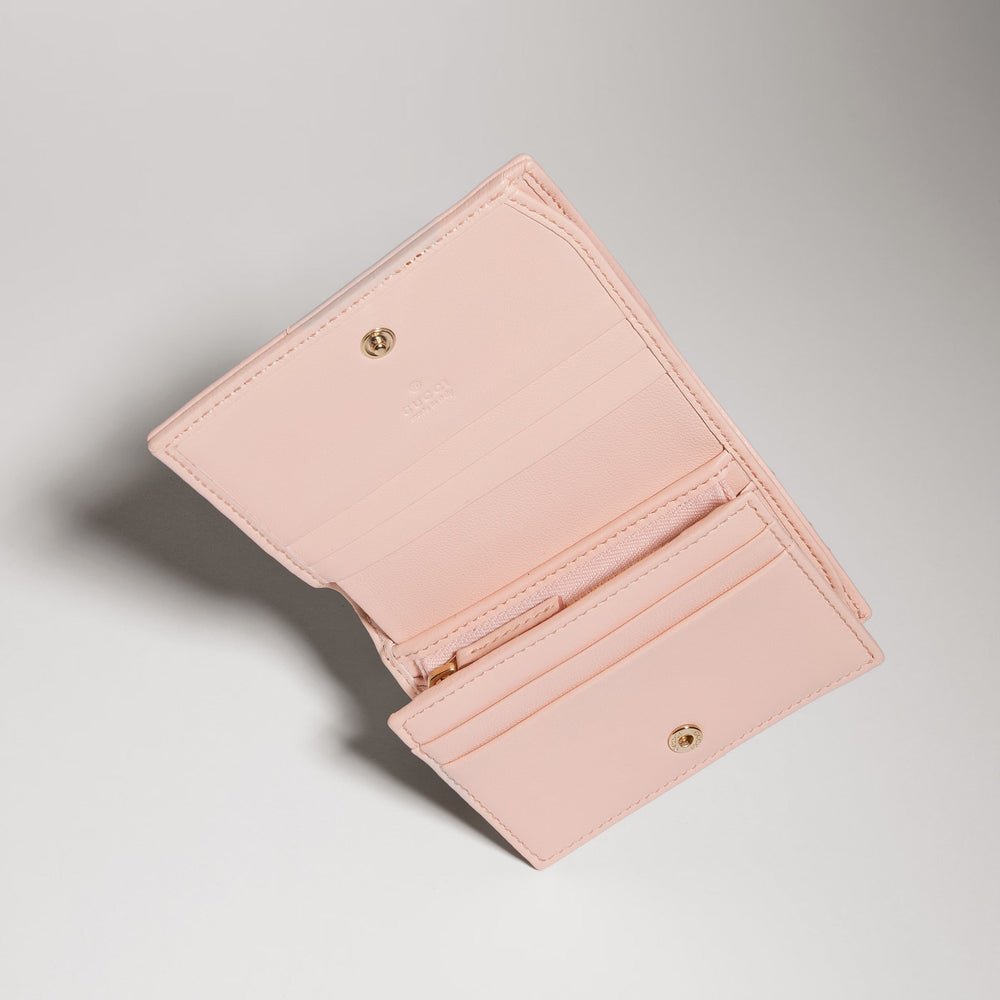 Gucci GG Marmont Card Case Wallet – Light Pink
