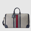 Gucci GG Supreme Canvas Large Savoy Duffle Bag - Blue