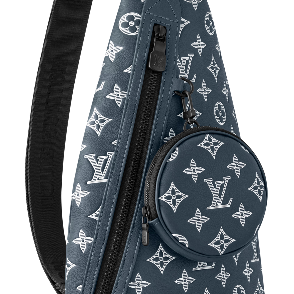 Louis Vuitton Monogram Shadow Duo Slingbag – Ink Blue