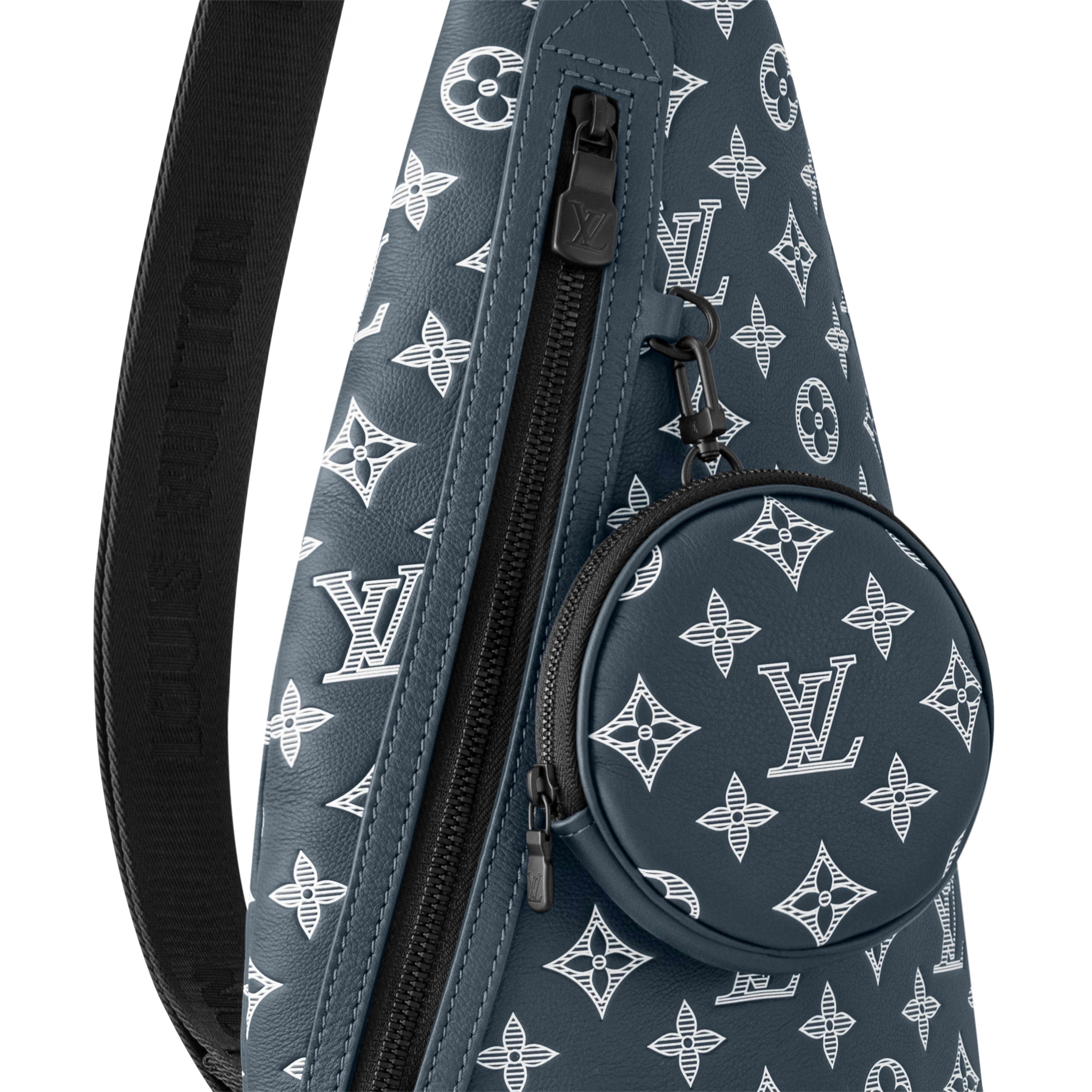 Louis Vuitton Monogram Shadow Duo Slingbag – Ink Blue