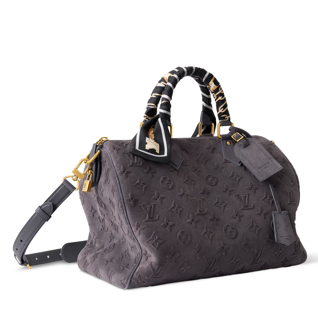 Louis Vuitton Autres Cuirs Monogram Speedy P9 Bandoulière 40 Duffle Bag – Gray