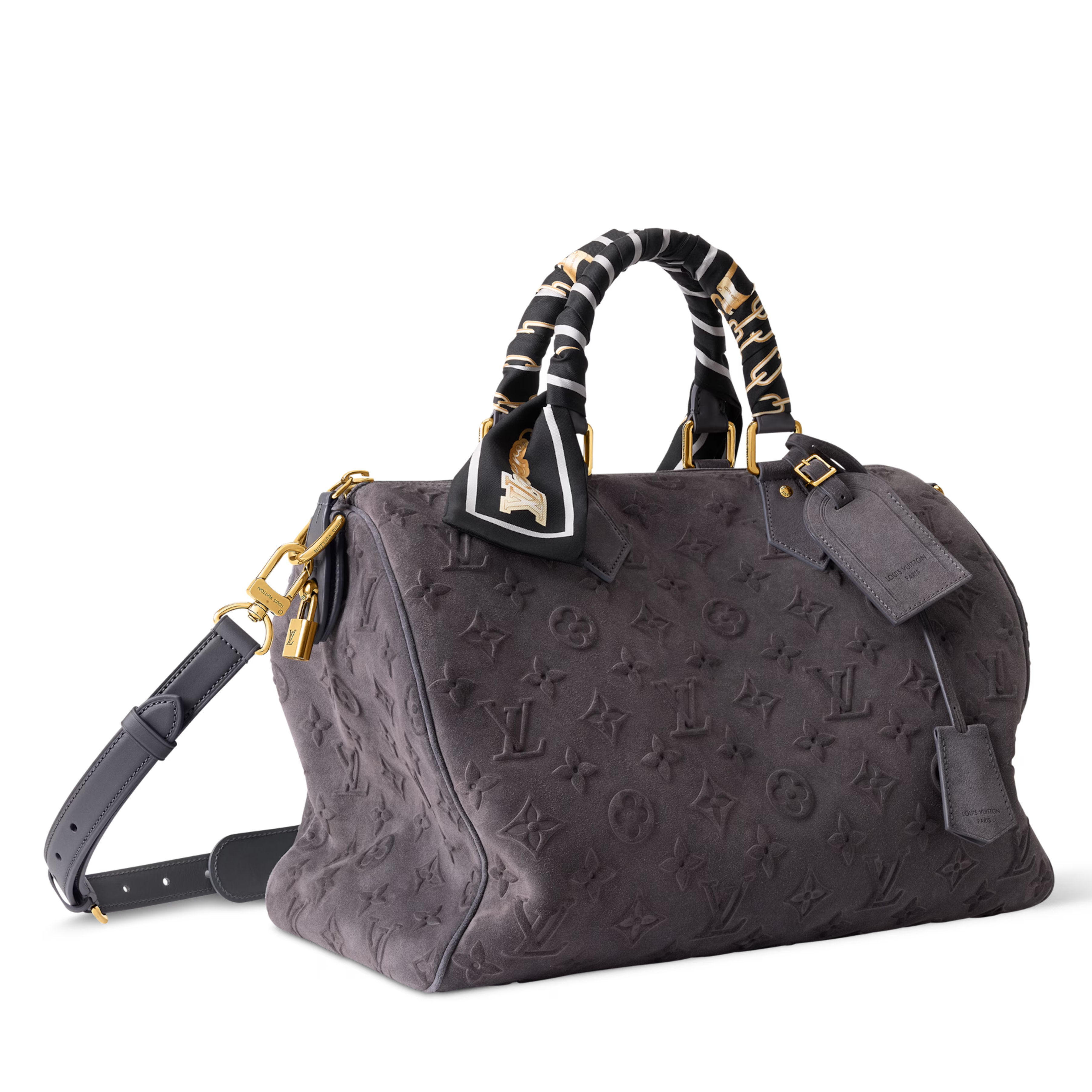 Louis Vuitton Autres Cuirs Monogram Speedy P9 Bandoulière 40 Duffle Bag – Gray