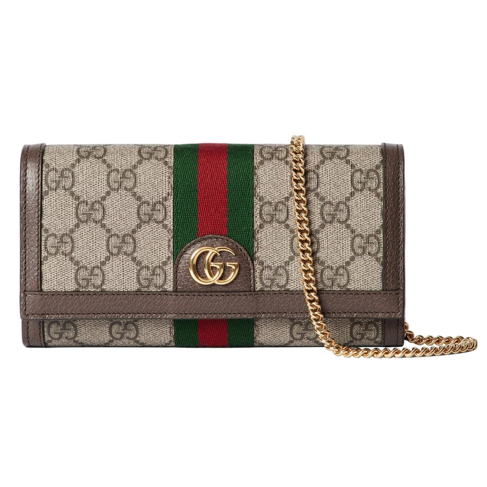 Gucci Ophidia Chain Wallet – Beige