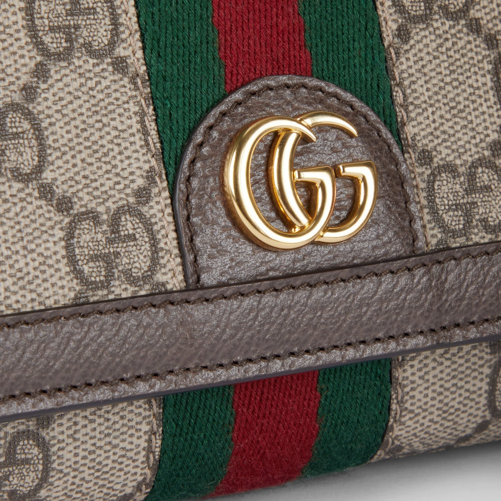 Gucci Ophidia Chain Wallet – Beige