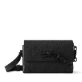 Louis Vuitton Monogram Taurillon Steamer Wearable Wallet – Black